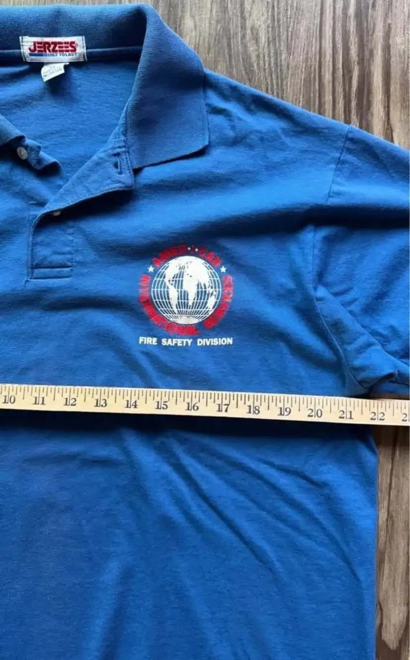 Vintage 80s Jerzees American International Services Shirt ‘We Save Lives’